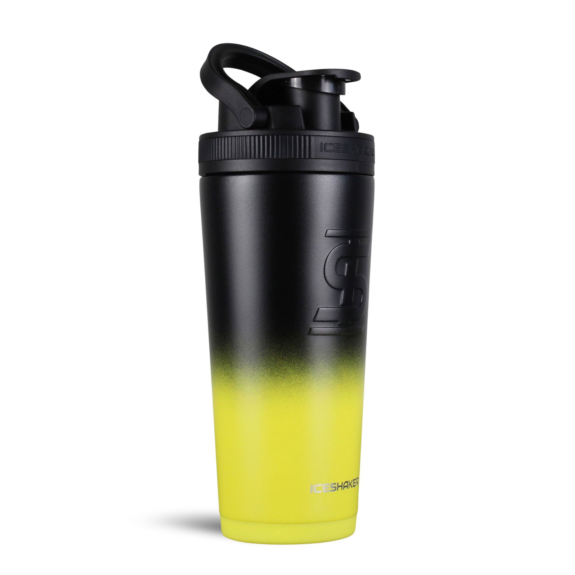 Ice Shaker Ombre Series 26oz Shaker Bottle - Yellow Black Ombre