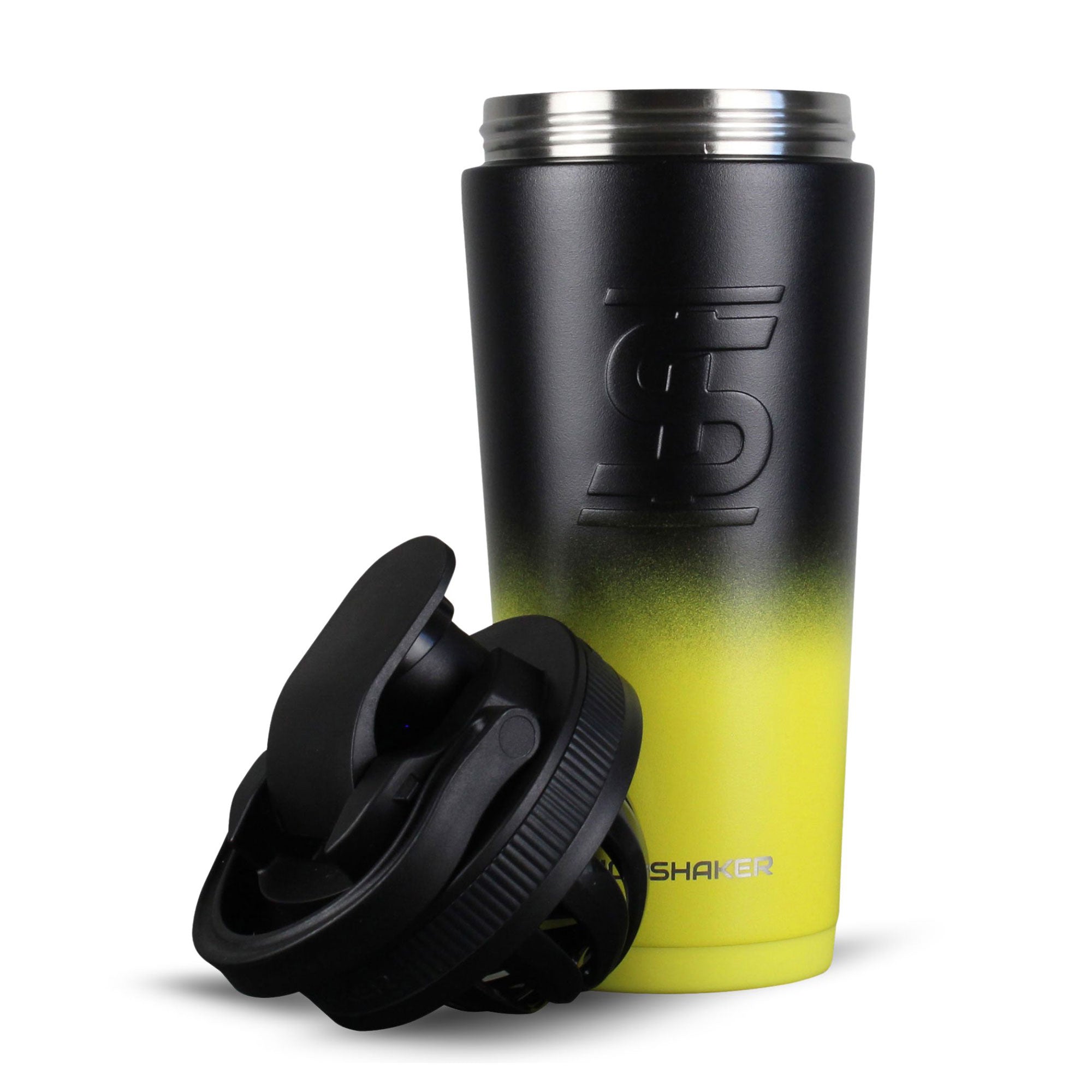 Ice Shaker Ombre Series 26oz Shaker Bottle - Yellow Black Ombre