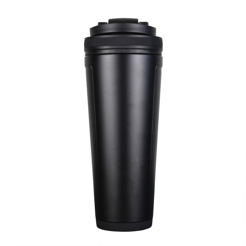 Black Insulated 36oz Protein Shaker Bottle | Ice Shaker