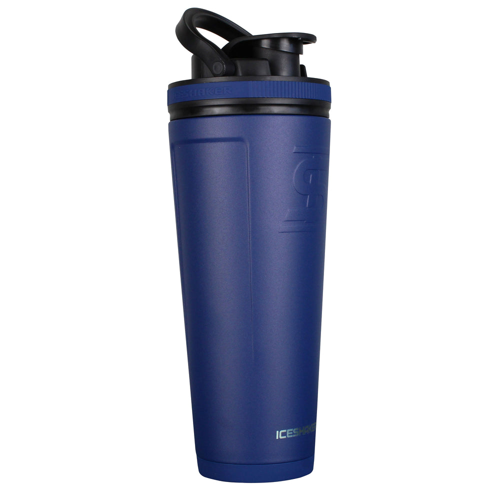 Insulated Navy 36oz Protein Shaker Bottle | Ice Shaker