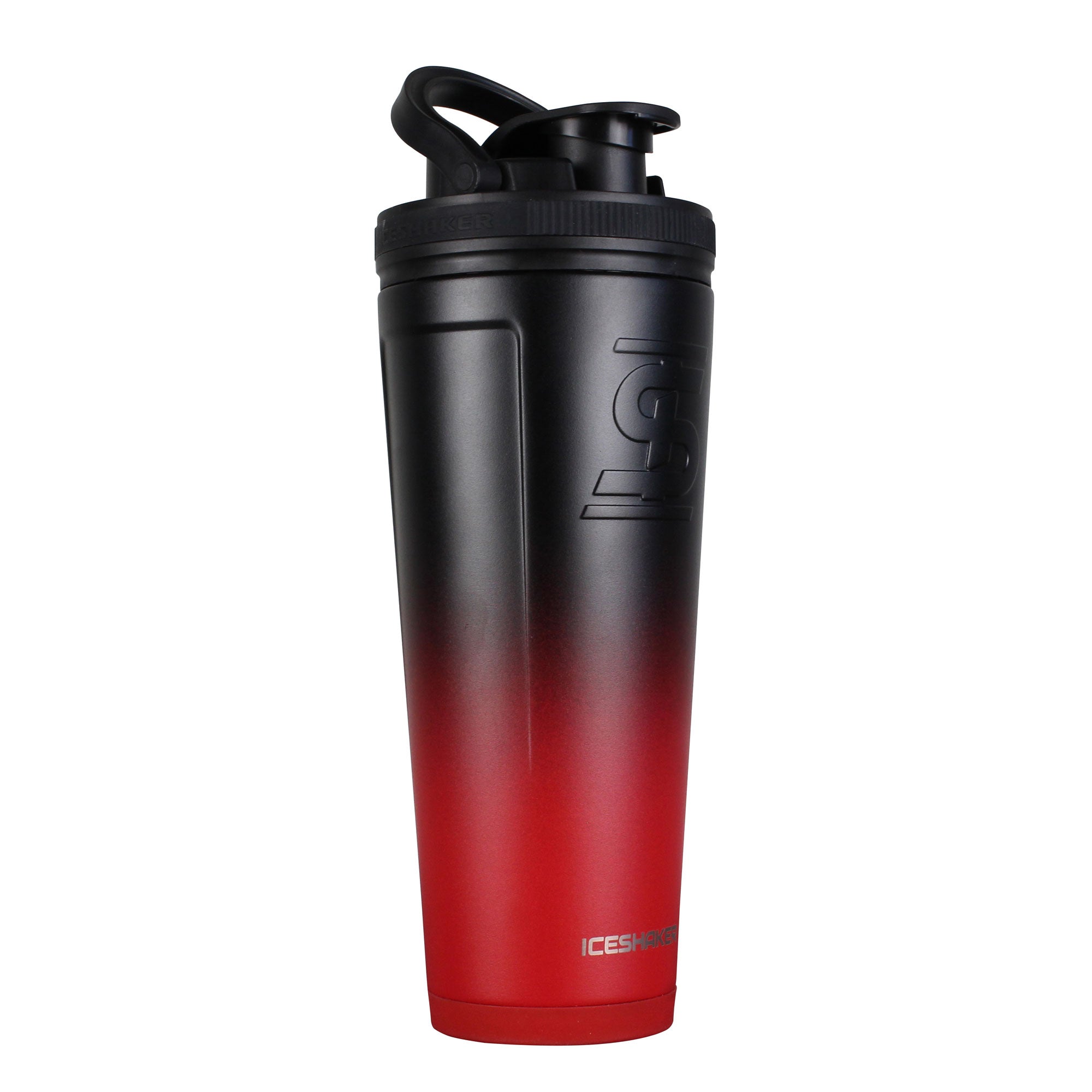 NEW Red Black Ombre 36oz Protein Shaker Bottle | Ice Shaker