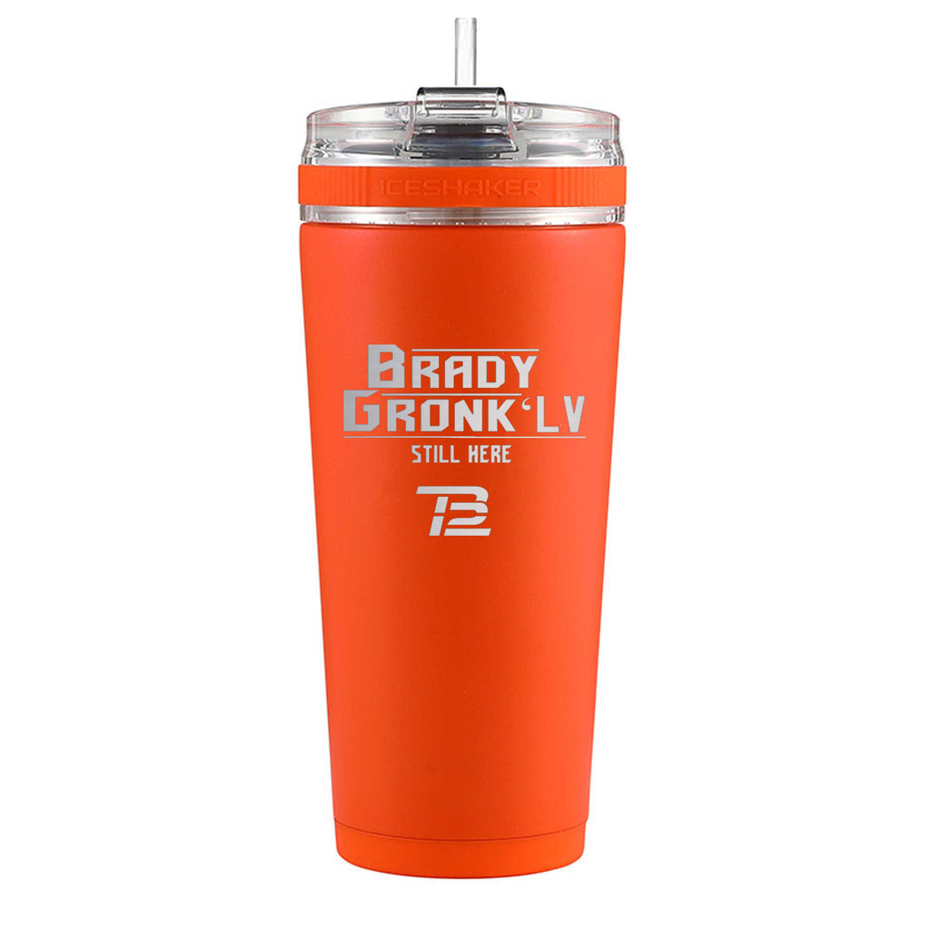 Gronk Brady Still Here Orange 26oz Flex Bottle