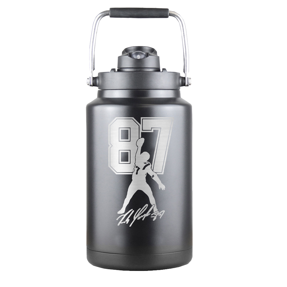 Black Insulated Half Gallon Jug with Carry Handle | ICESHAKER