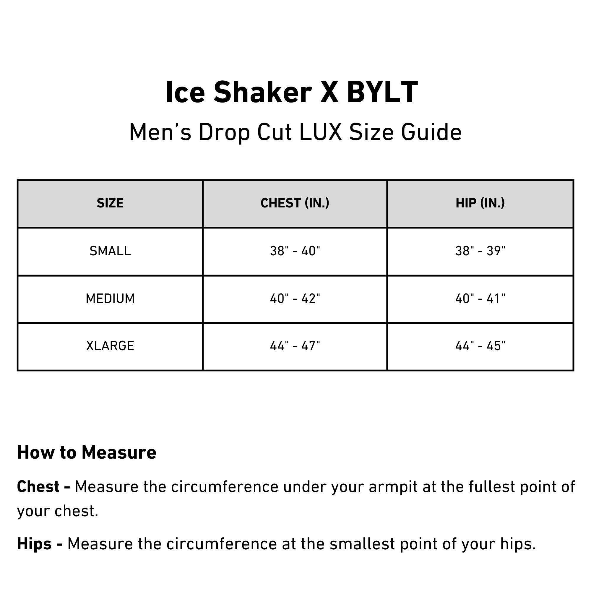 Ice Shaker X BYLT Men's Drop Cut LUX Short Sleeve T-Shirt