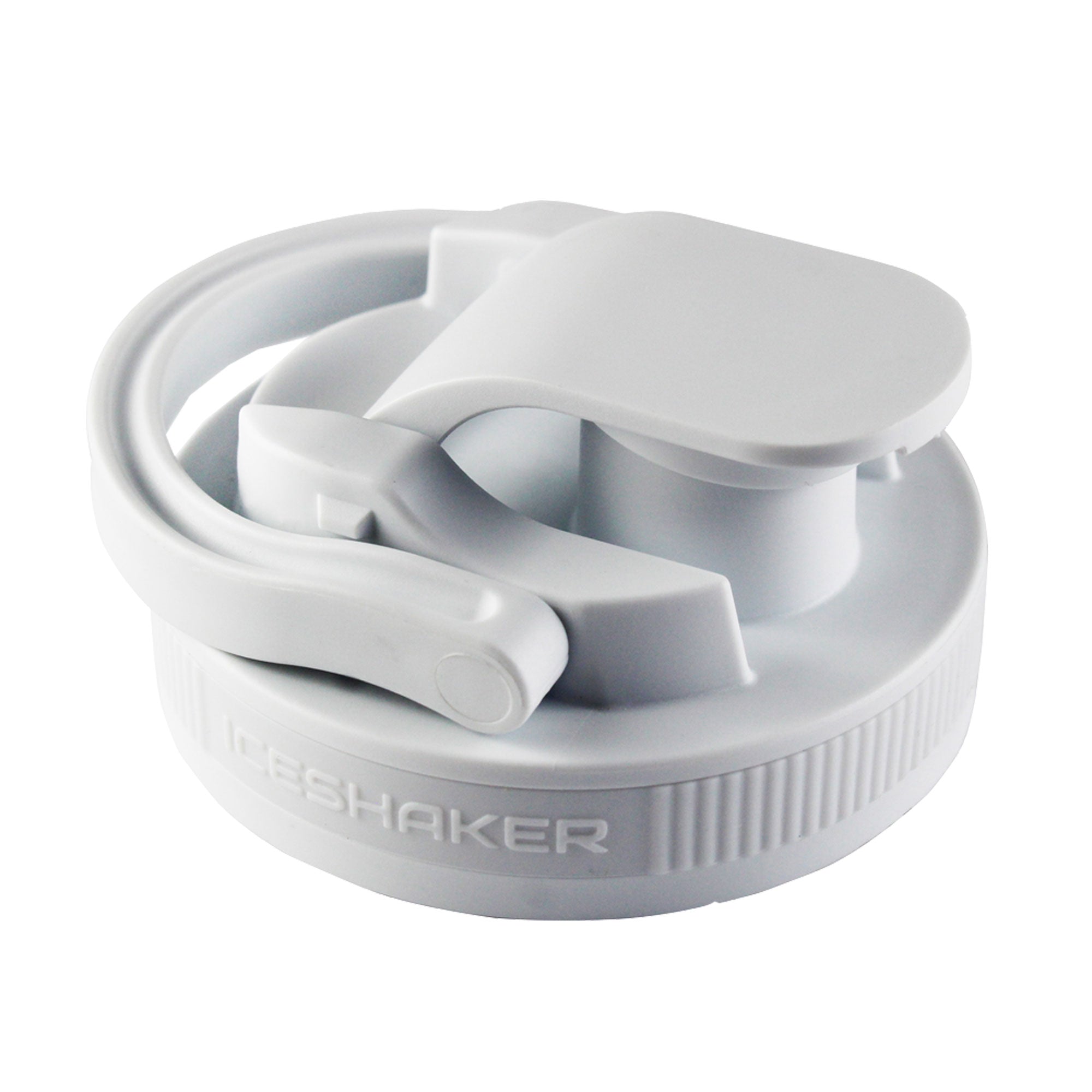 26oz Shaker Lid - White Lid with White Band