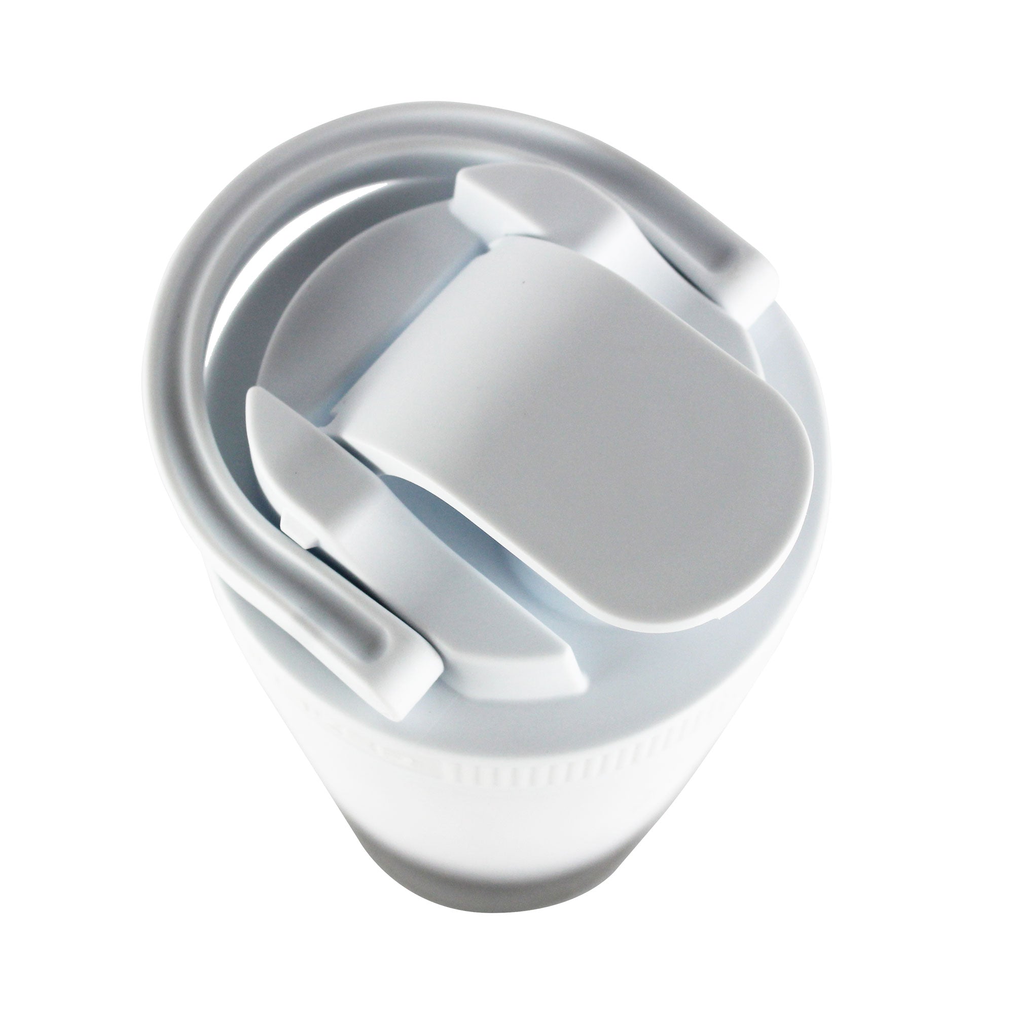 26oz Shaker Lid - White Lid with White Band