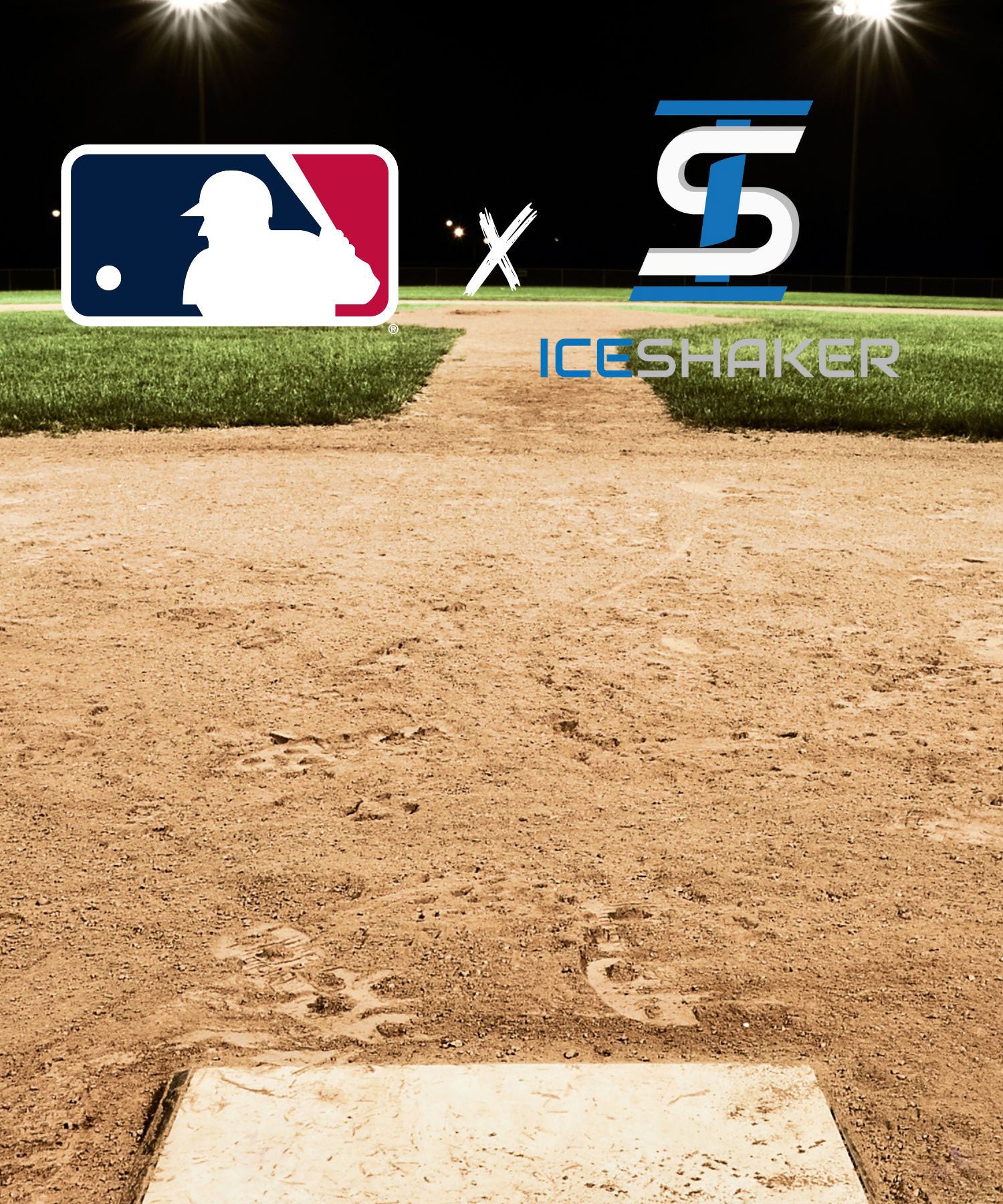 A website banner containing the Official MLB logo next to the Official Ice shaker Logo.