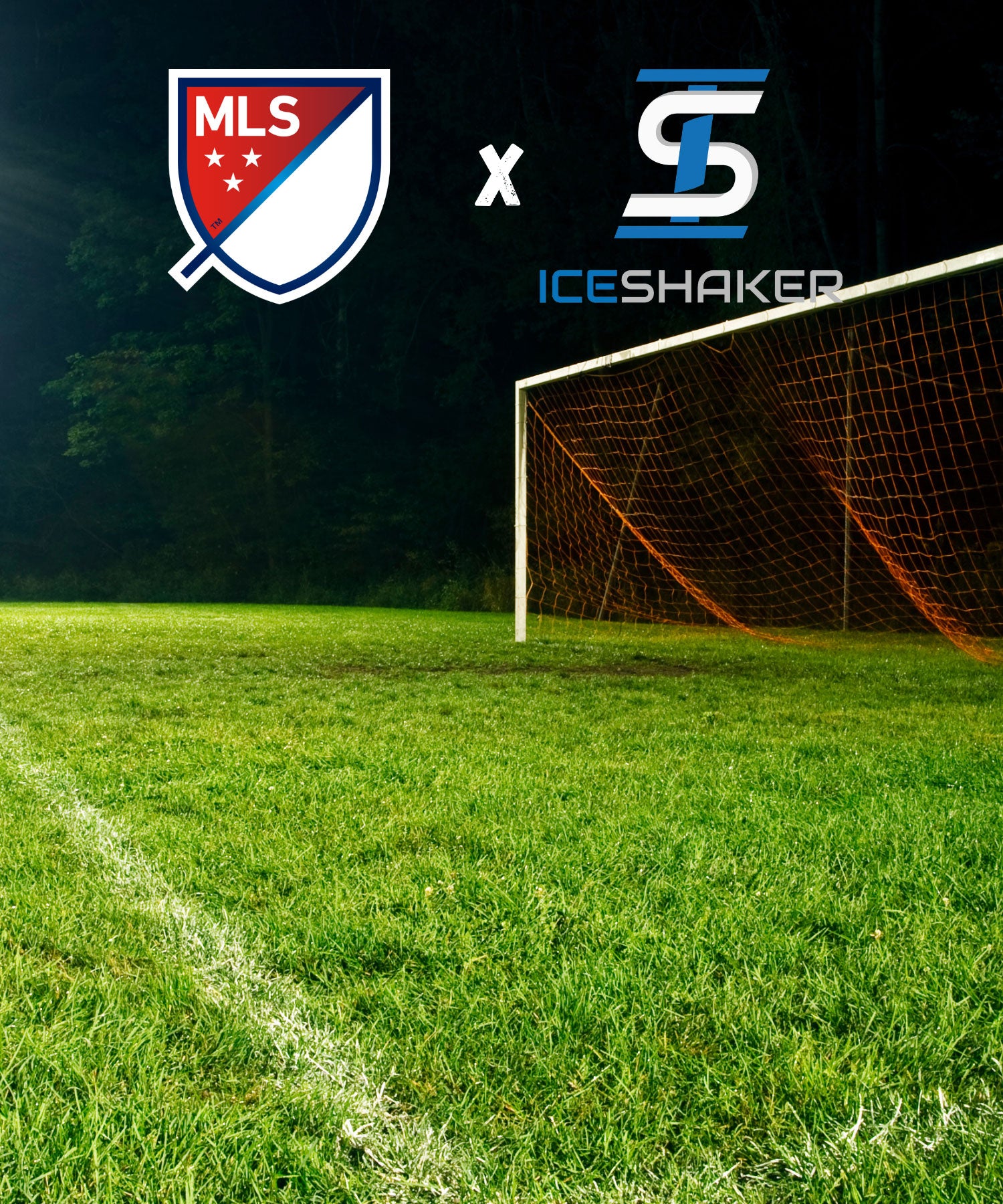 A website banner with the Official MLS Logo next to the Official Ice Shaker logo