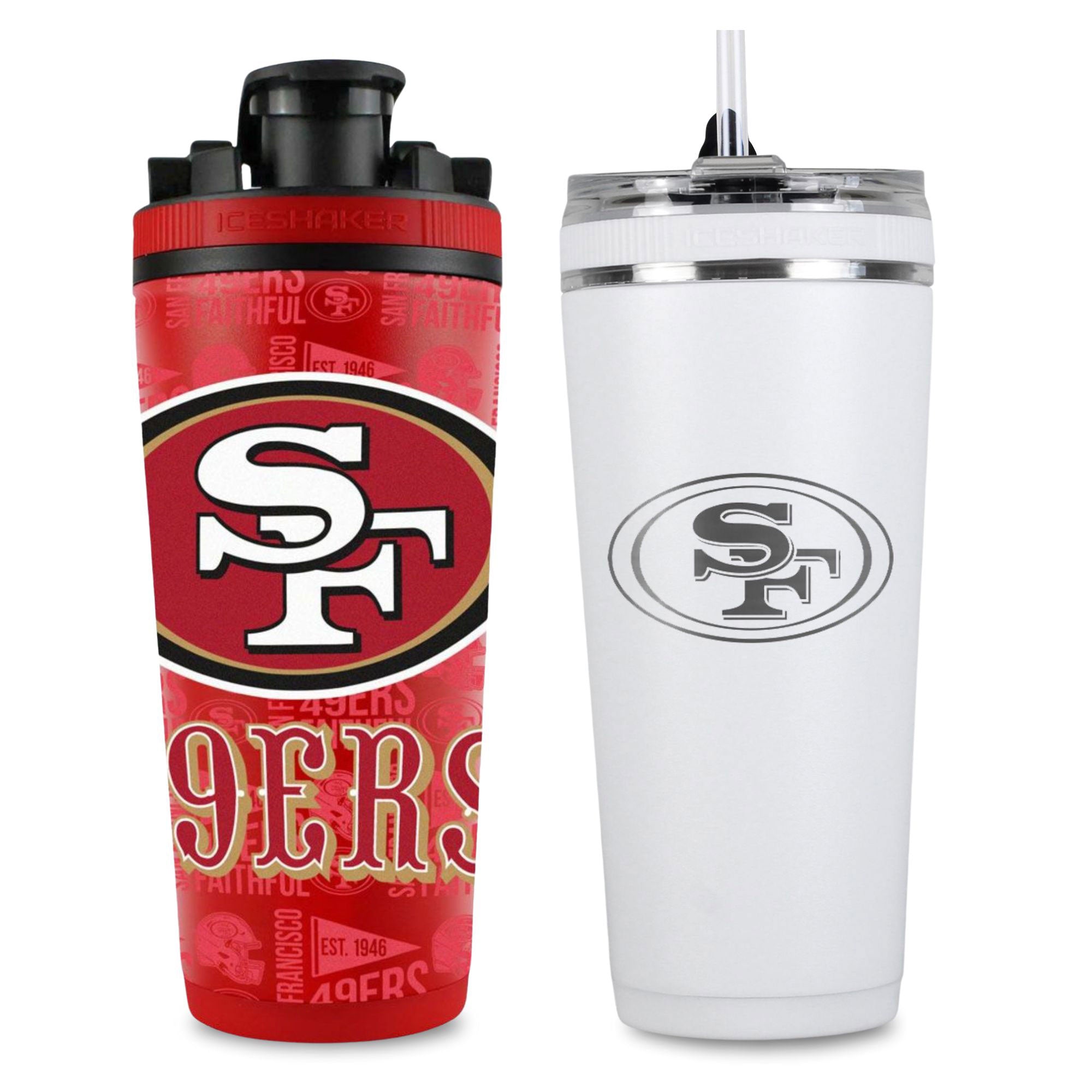 San Francisco 49ers 4D Shaker & Flex Bottle Bundle