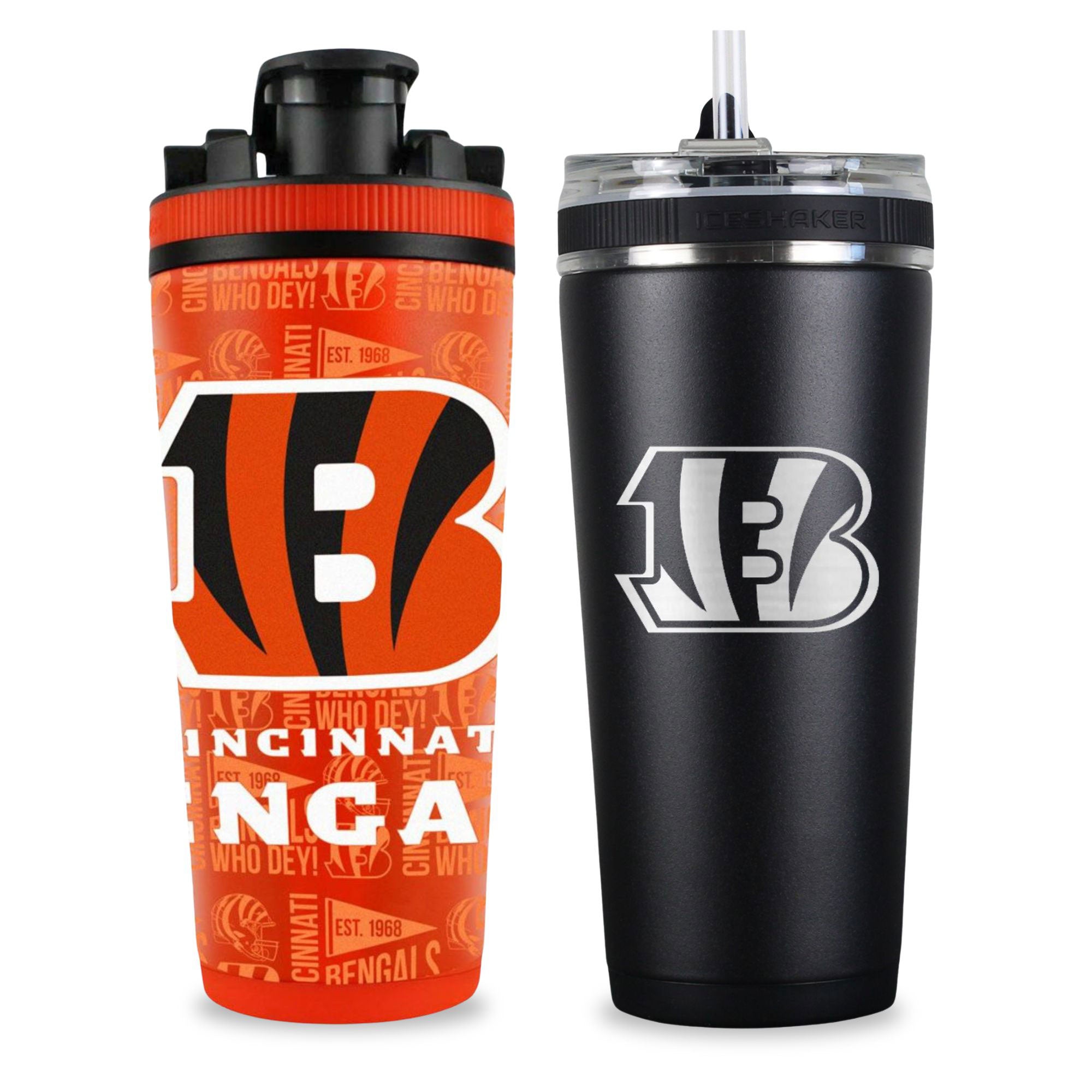 Cincinnati Bengals 4D Shaker & Flex Bottle Bundle