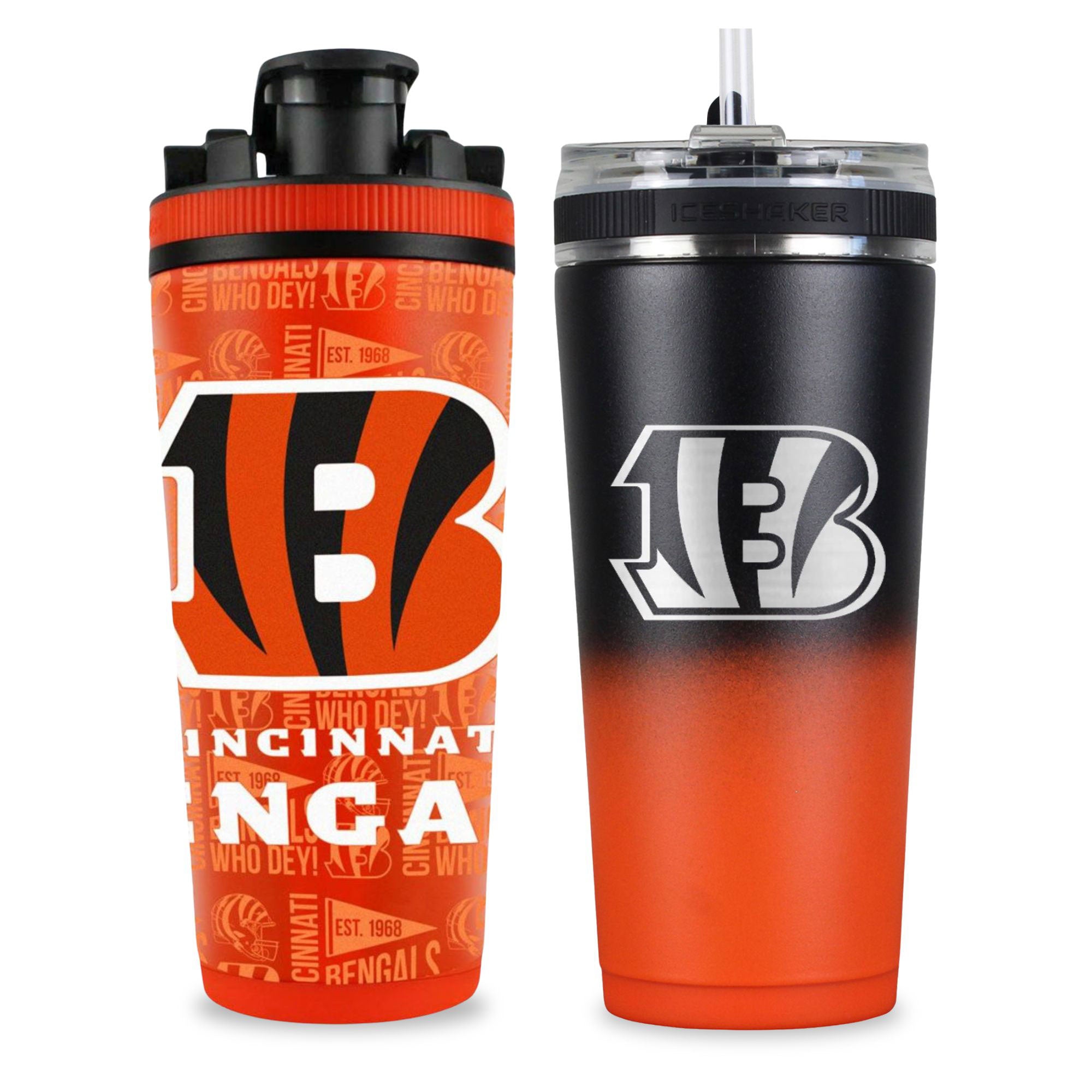 Cincinnati Bengals 4D Shaker & Flex Bottle Bundle