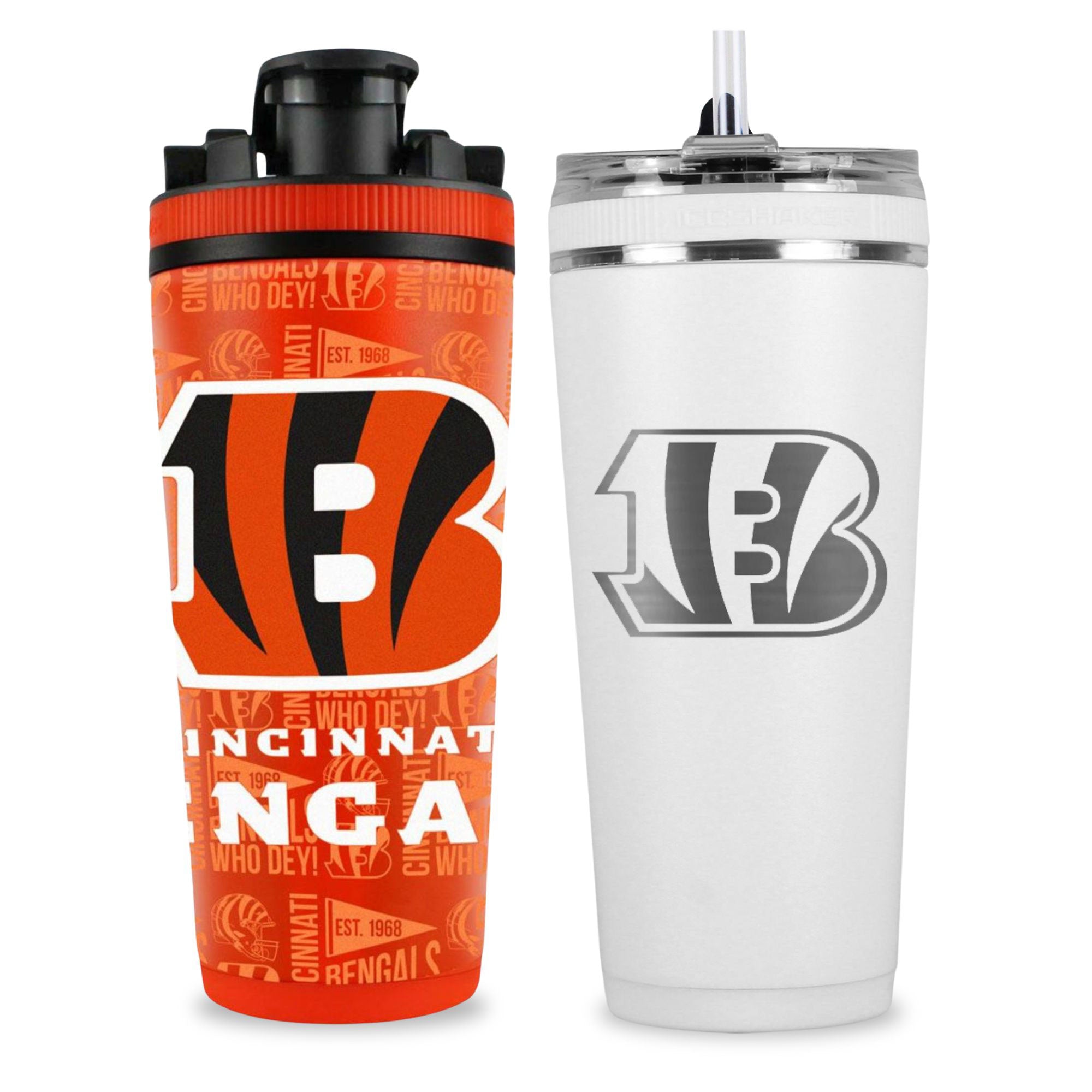 Cincinnati Bengals 4D Shaker & Flex Bottle Bundle