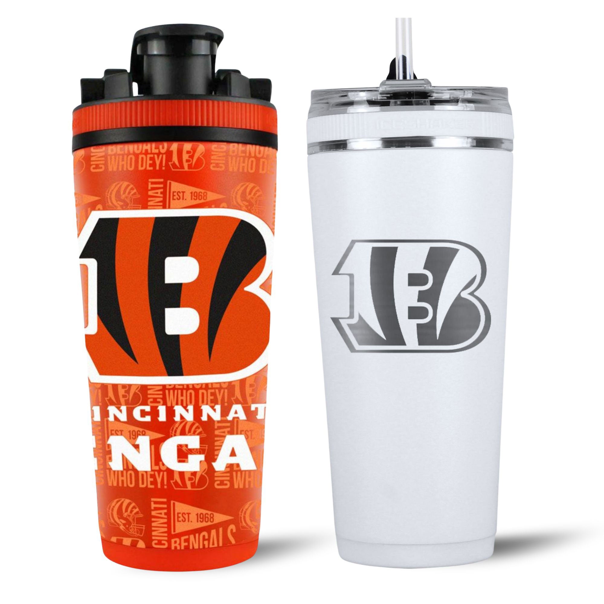 Cincinnati Bengals 4D Shaker & Flex Bottle Bundle