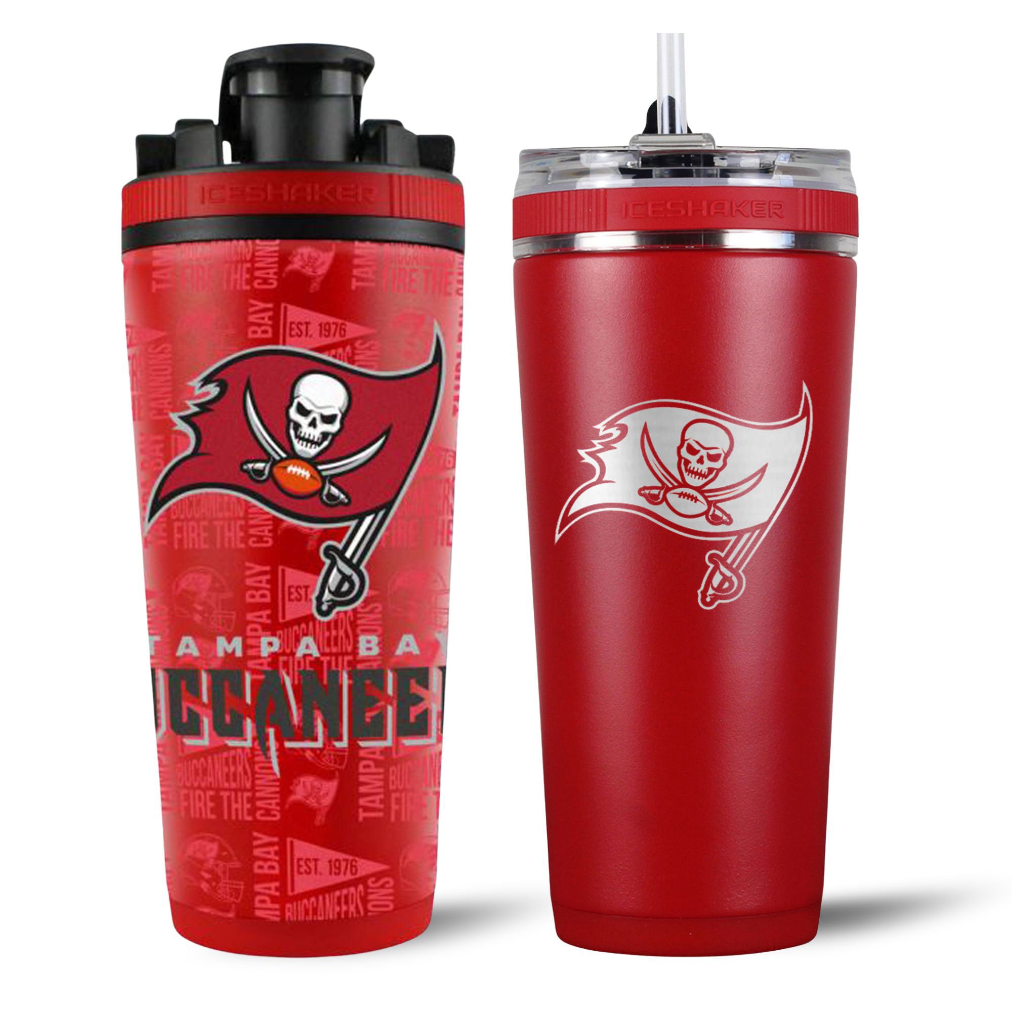 Tampa Bay Buccaneers 4D Shaker & Flex Bottle Bundle