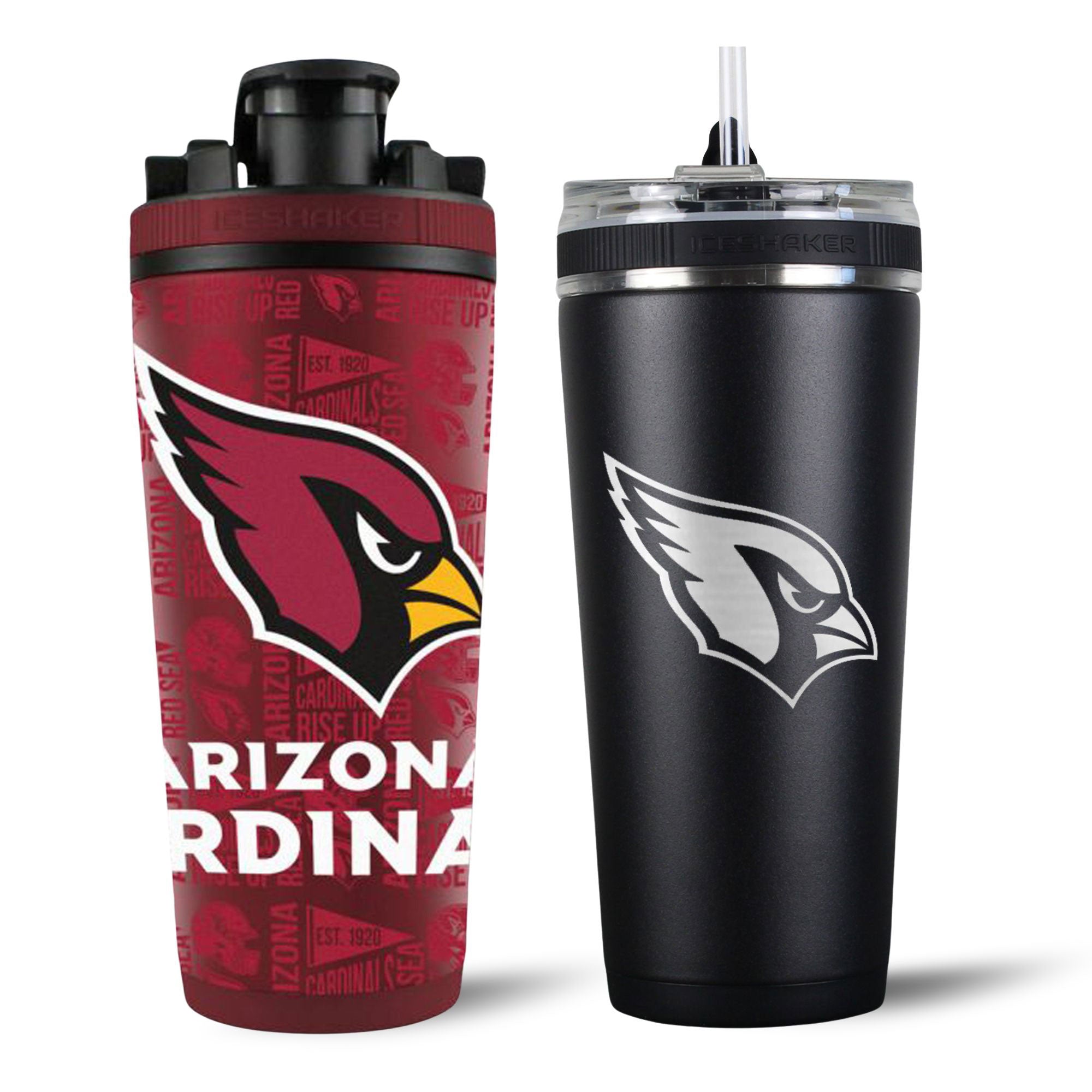 Arizona Cardinals 4D Shaker & Flex Bottle Bundle