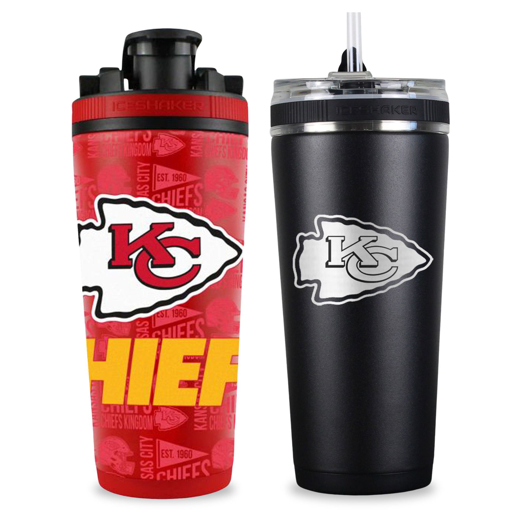 Kansas City Chiefs 4D Shaker & Flex Bottle Bundle