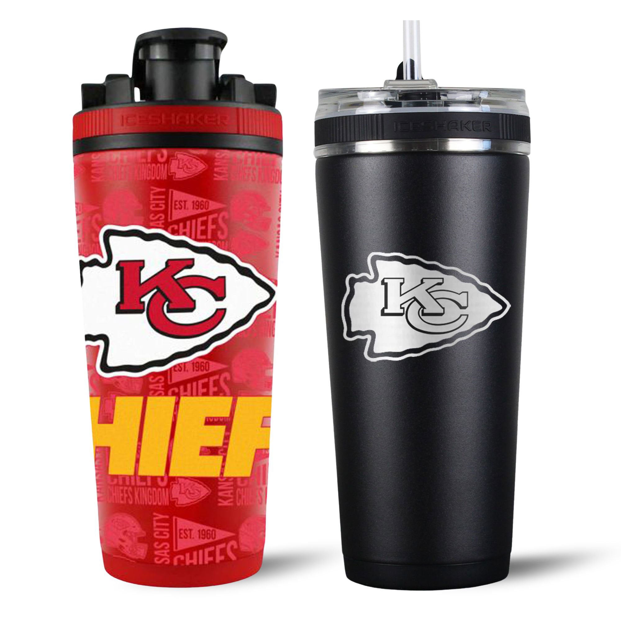 Kansas City Chiefs 4D Shaker & Flex Bottle Bundle