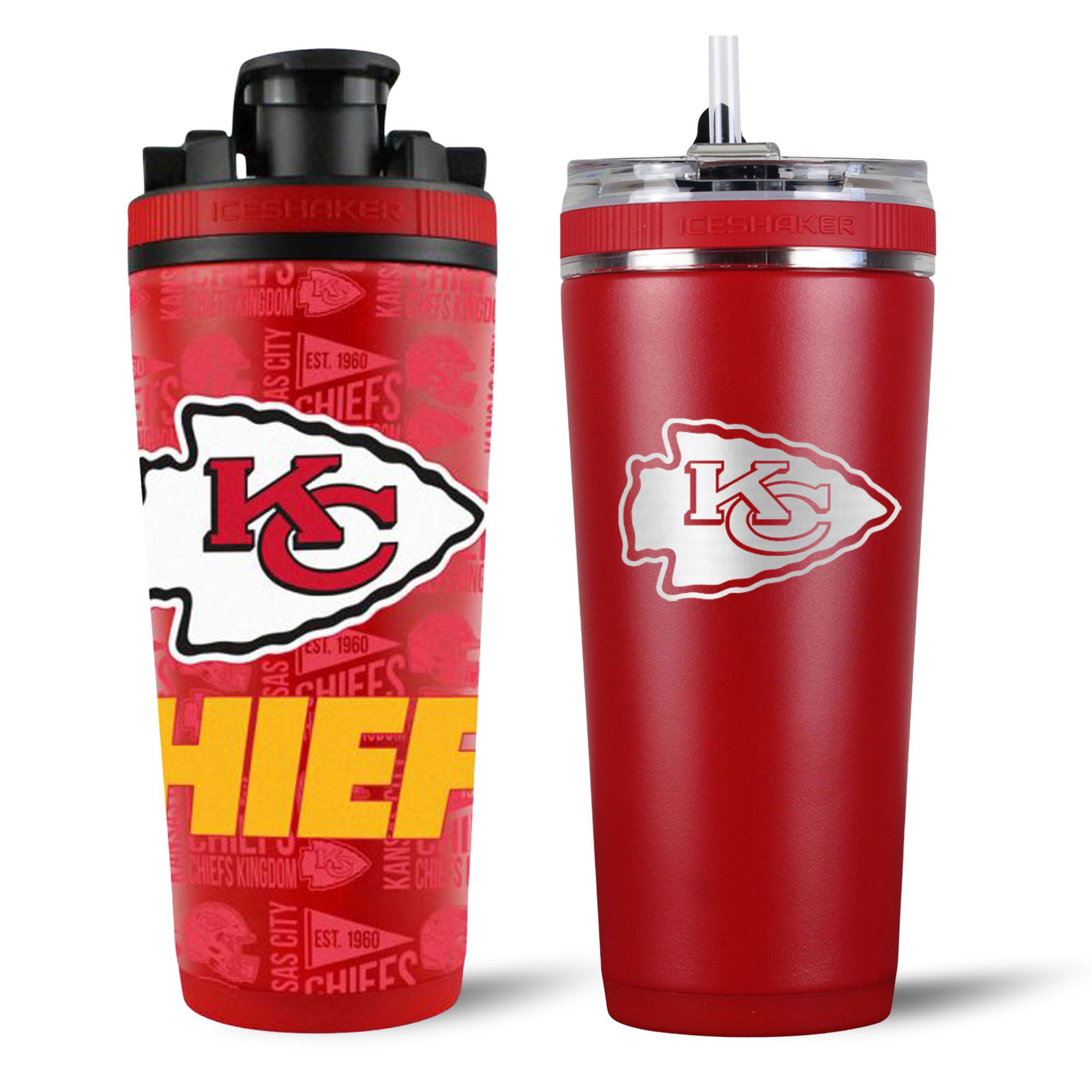 Kansas City Chiefs 4D Shaker & Flex Bottle Bundle