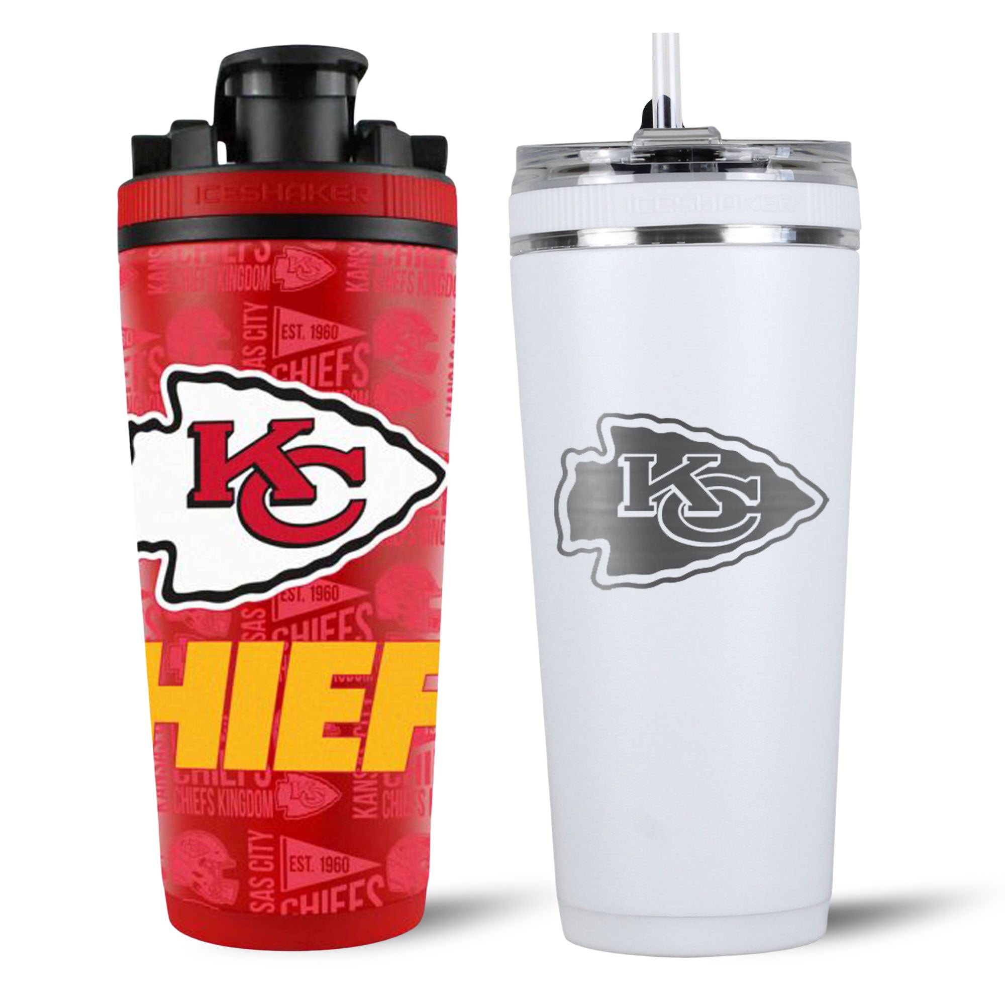 Kansas City Chiefs 4D Shaker & Flex Bottle Bundle