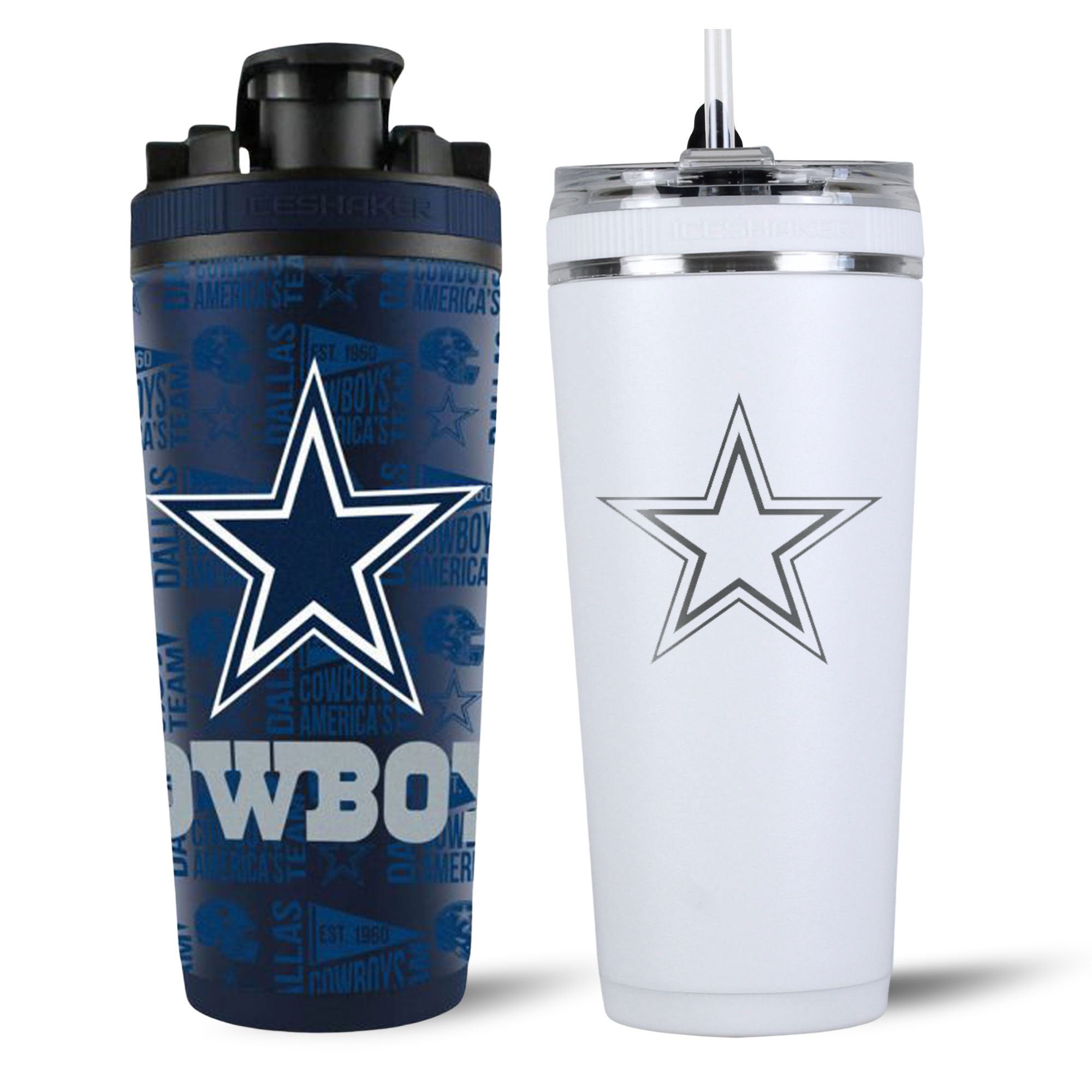 Dallas Cowboys 4D Shaker & Flex Bottle Bundle