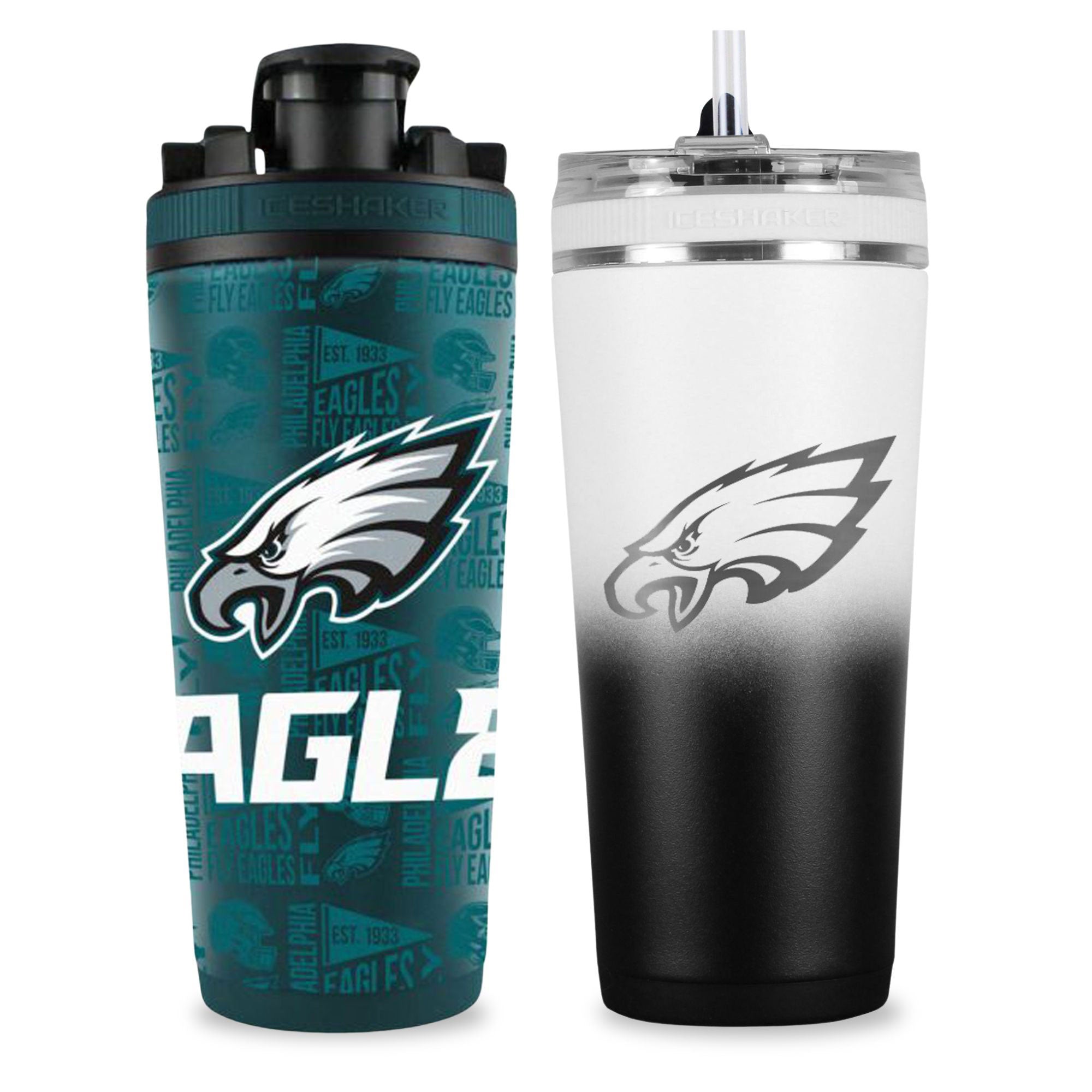 Philadelphia Eagles 4D Shaker & Flex Bottle Bundle