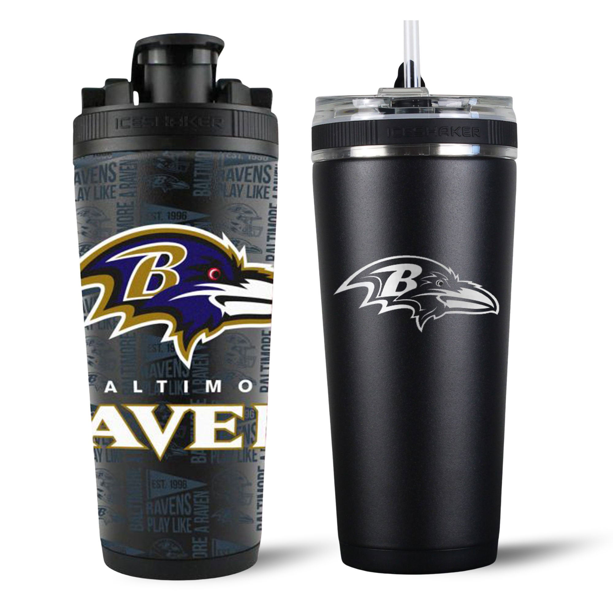 Baltimore Ravens 4D Shaker & Flex Bottle Bundle