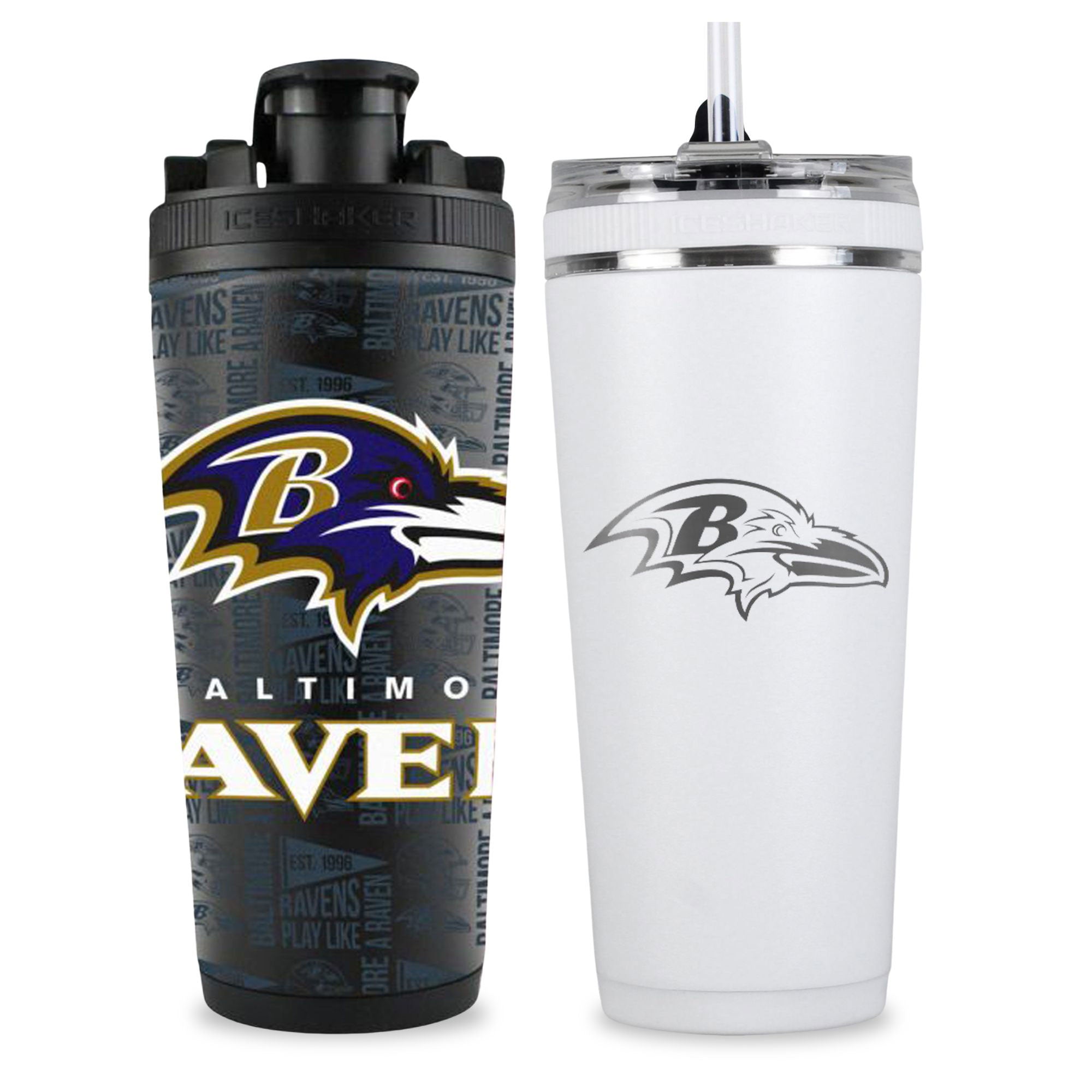 Baltimore Ravens 4D Shaker & Flex Bottle Bundle