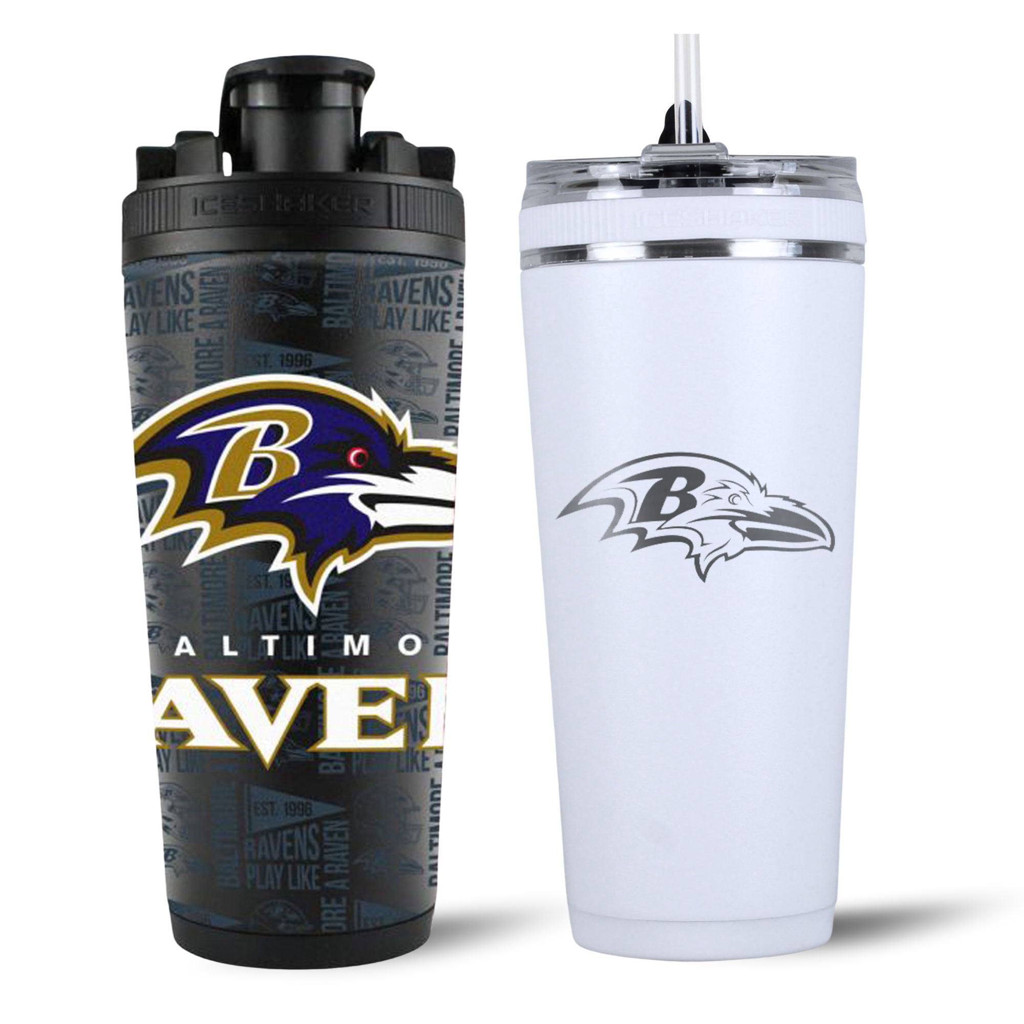 Baltimore Ravens 4D Shaker & Flex Bottle Bundle