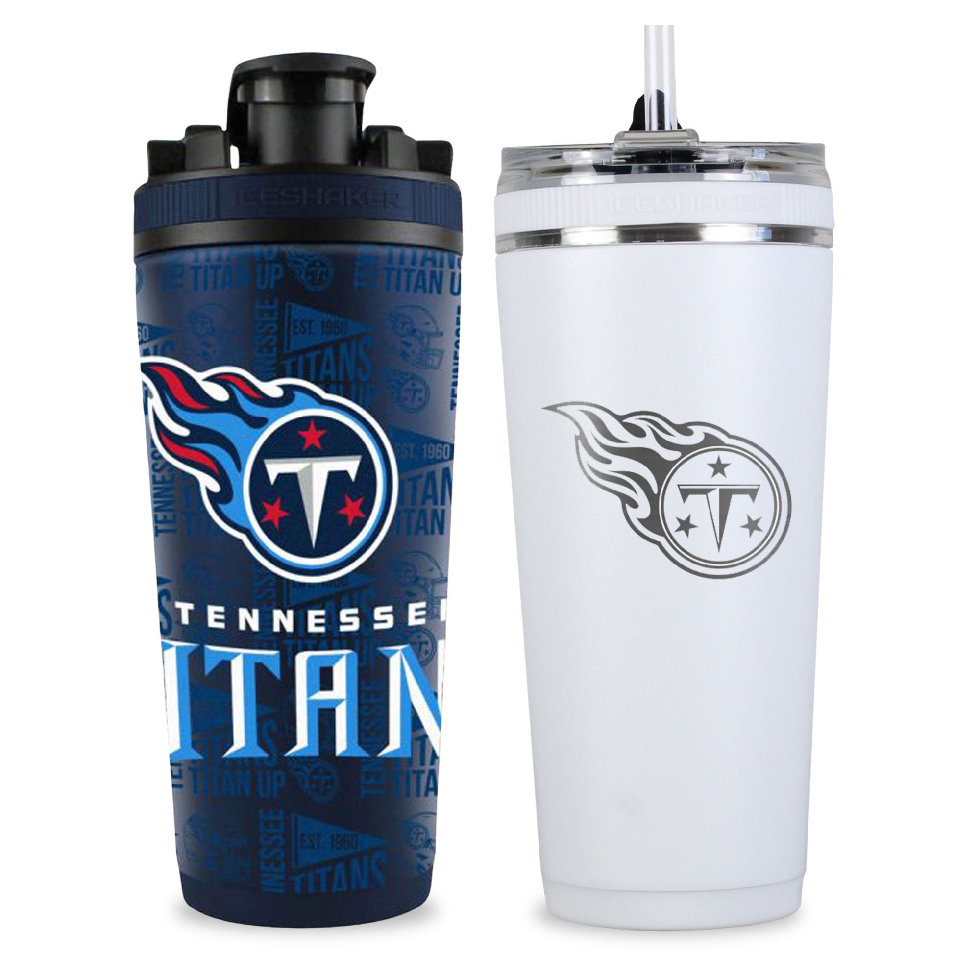 Tennessee Titans 4D Shaker & Flex Bottle Bundle