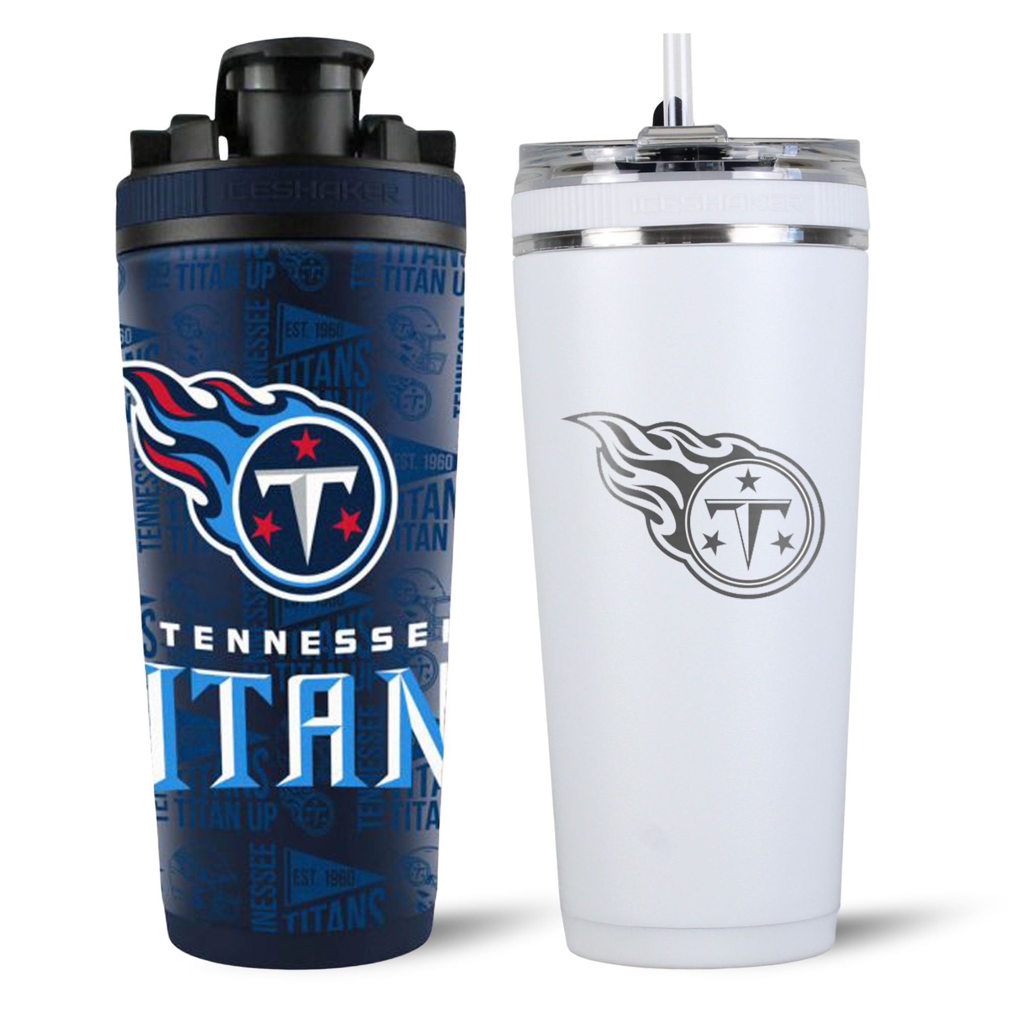 Tennessee Titans 4D Shaker & Flex Bottle Bundle