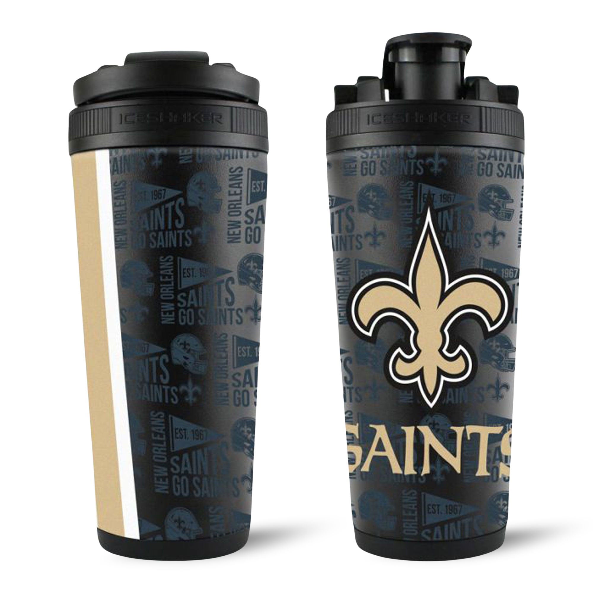 Officially Licensed New Orleans Saints 26oz Ice Shaker