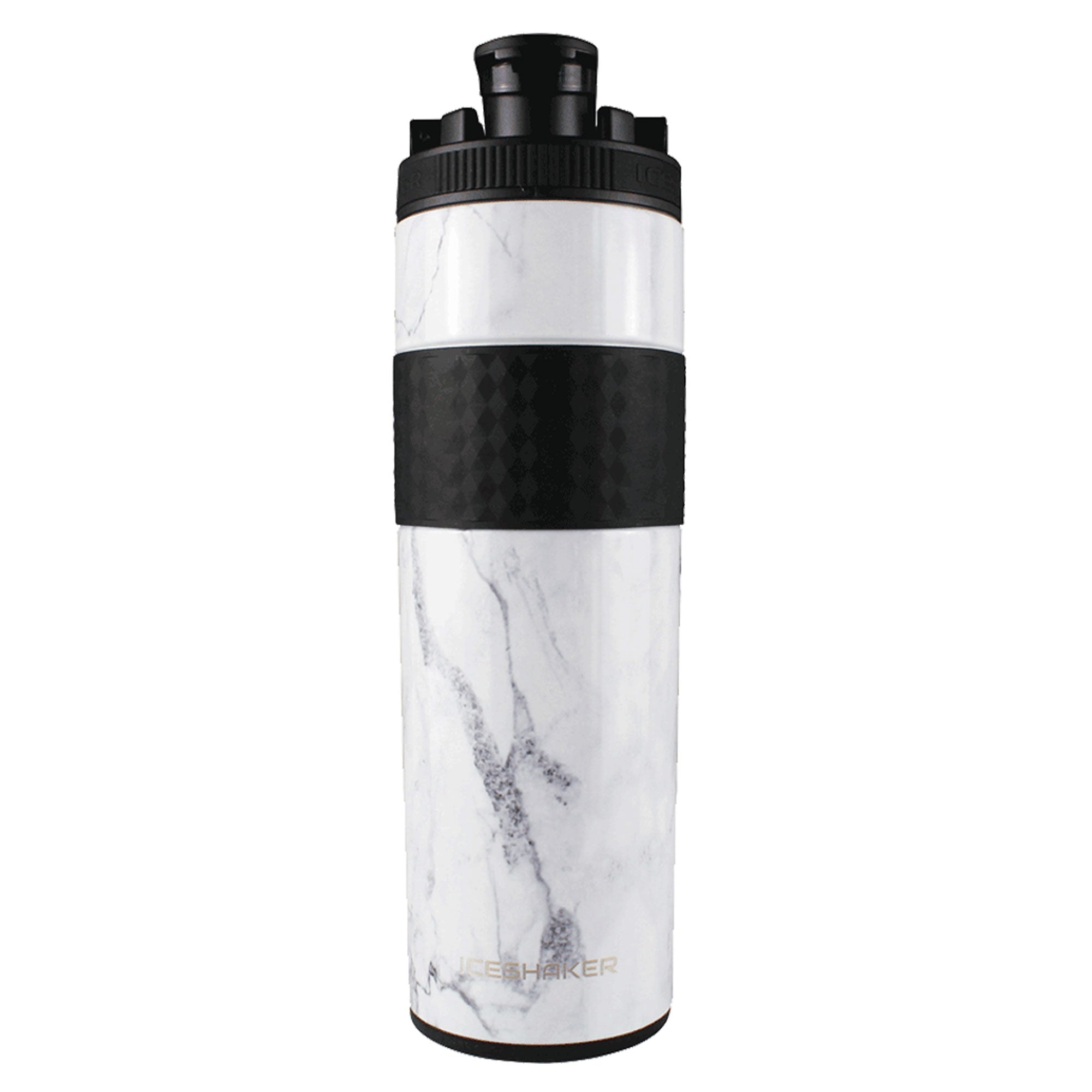 Ice Shaker Double Walled Vacuum Insulated, Skinny Protein Shaker Bottle,  Mint Twist, 20 oz.