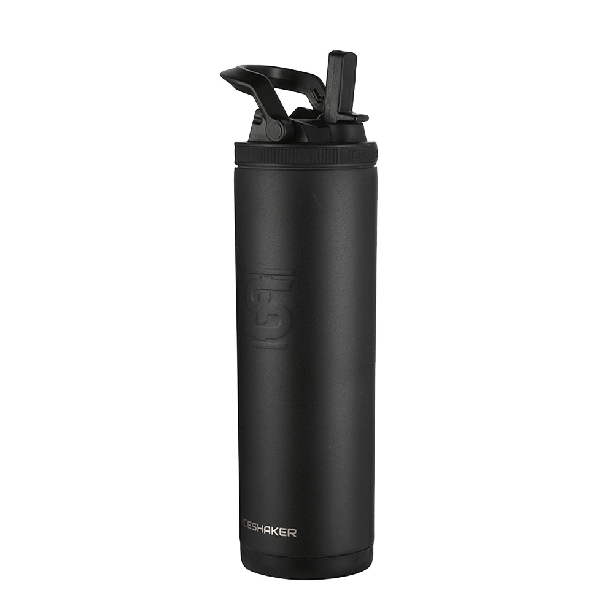 SmartHouseware 800ml 18/8 Single-Walled Skinny Shaker Bottle Siver, Black,  and White Colors - smarthouseware