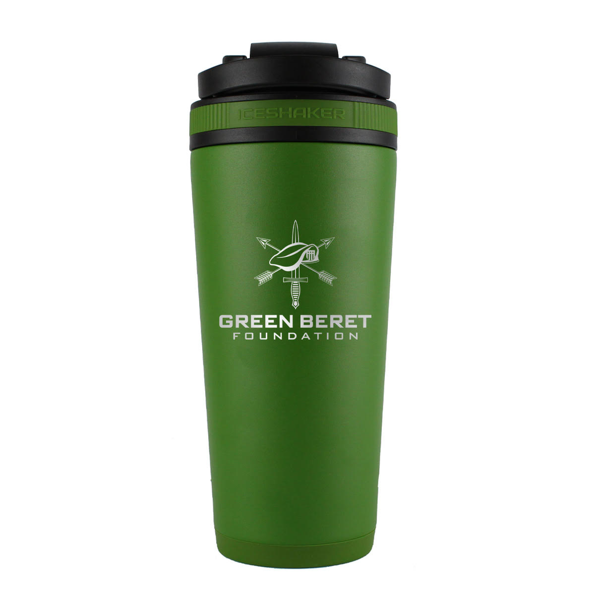 Green Beret Foundation Green 26oz Ice Shaker