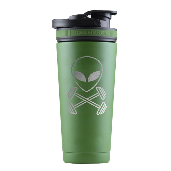 Green Custom Insulated Protein Shaker Bottle - 26 oz.