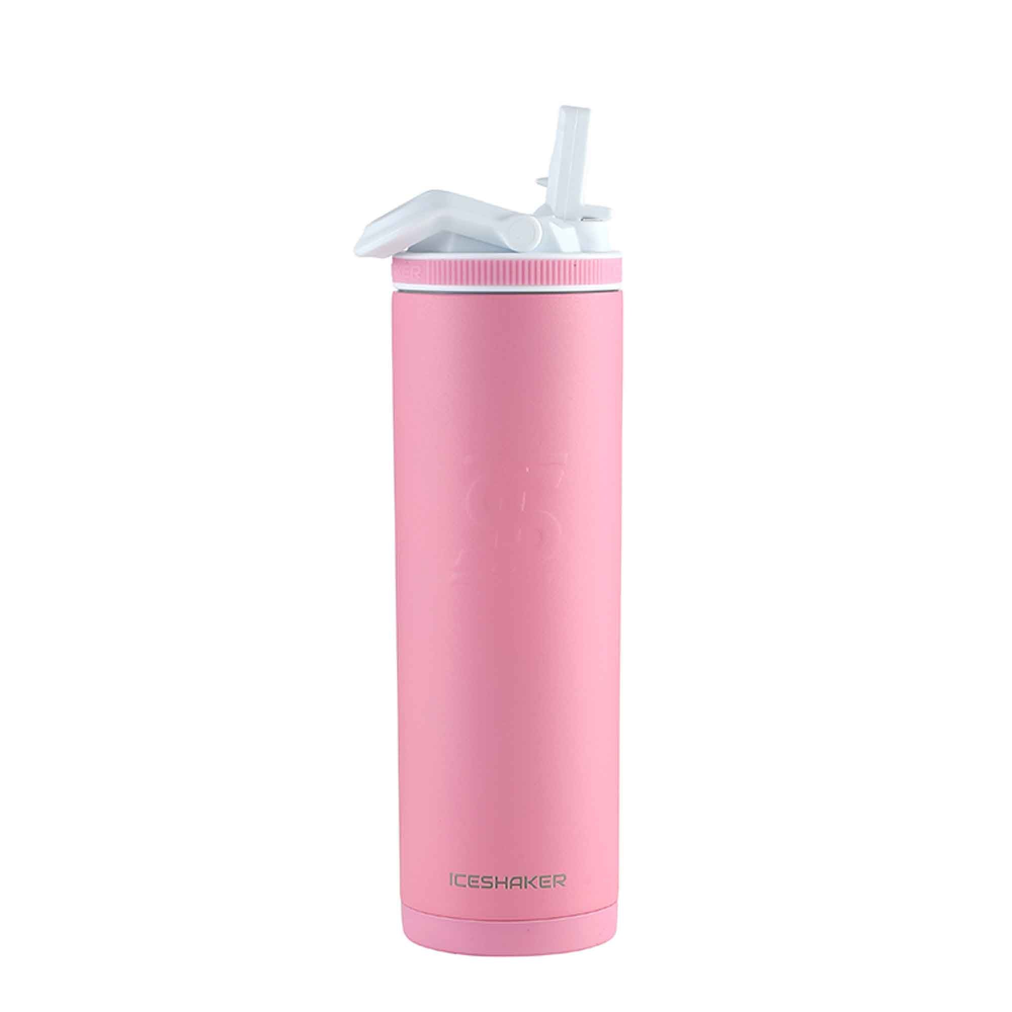 Pretty Comy Non-Slip Handle Bottle Silicone Handle for Yeti Tumbler Water Bottle Liquid Cup Handle Holder, Pink